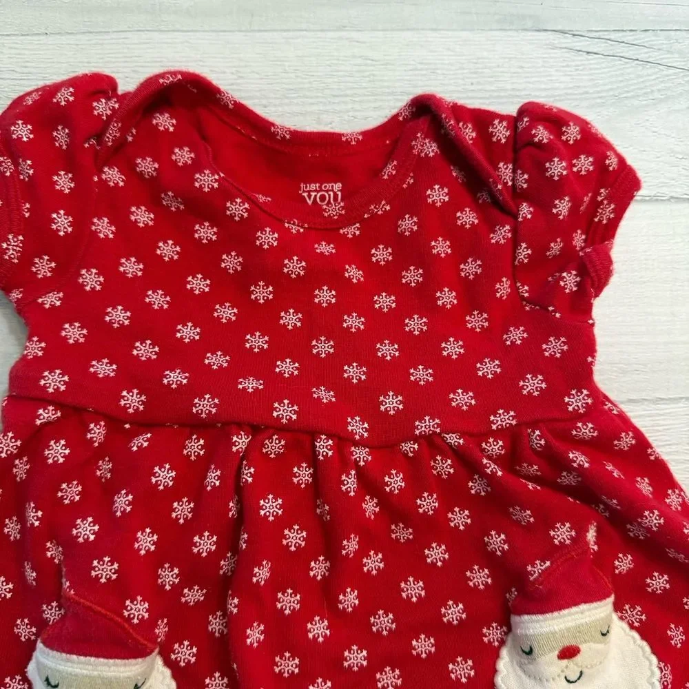 Carters baby girl Santa bodysuit‎ Dress 6 months